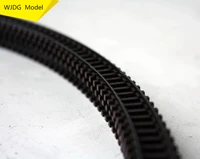 1160 n scale bare rail set can be assembled into a circle with diameter of about 38cm the track without connecting piece