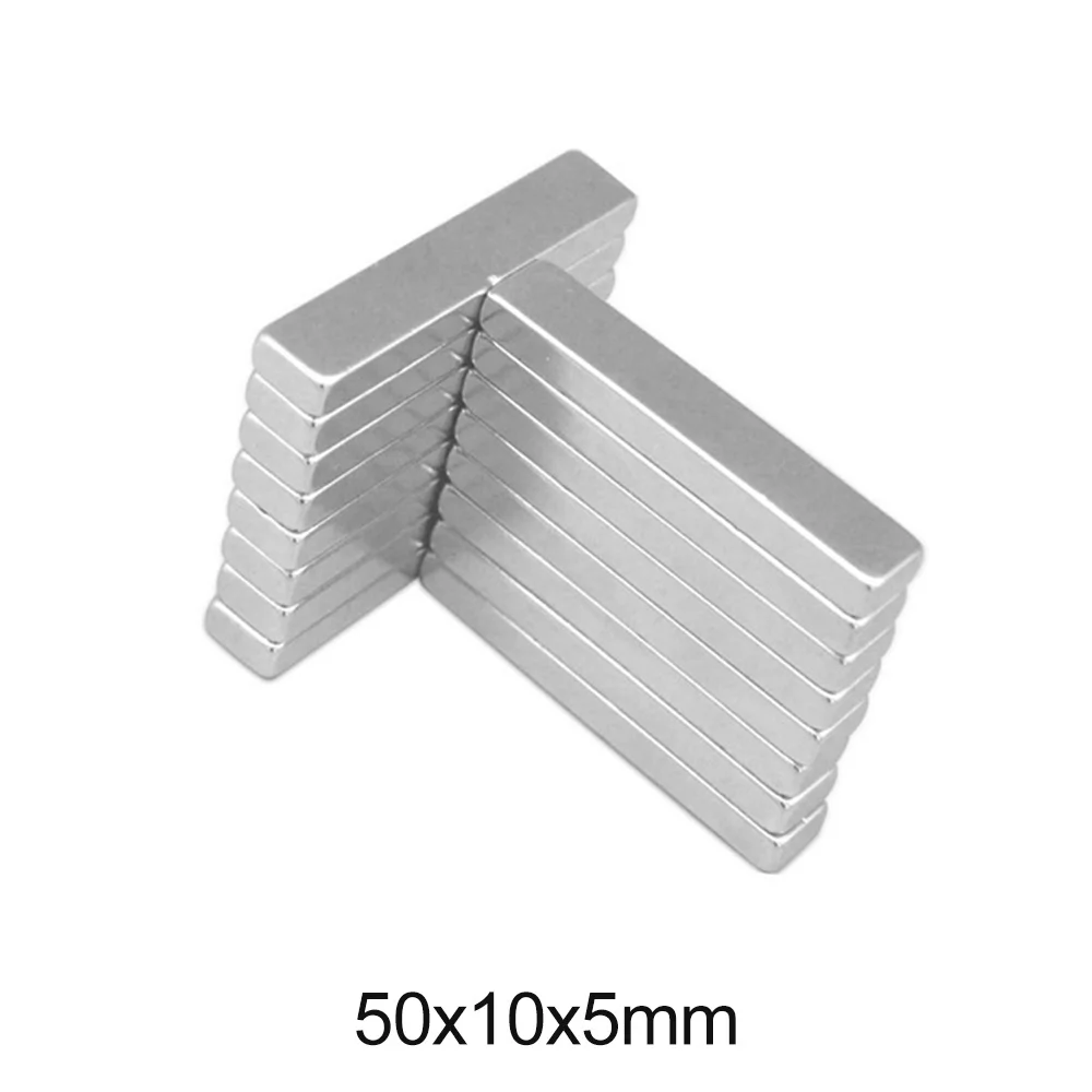 2/5/10/20/30 шт. Магниты редкоземельные 50x10x5