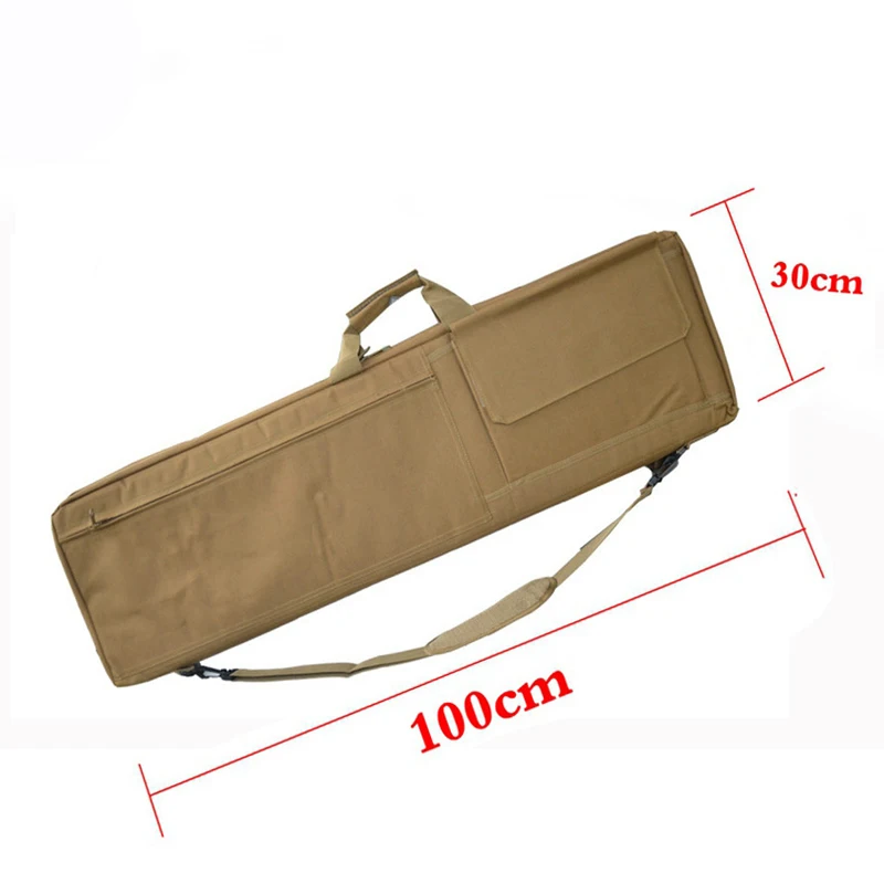Tan 100CM Военная Тактическая Сумка для оружия страйкбольного снайперского пистолета, чехол для переноски винтовки, для спорта на открытом воздухе, сумка на плечо, Защитная сумка для охоты и стрельбы - Цвет: Tan 100CM