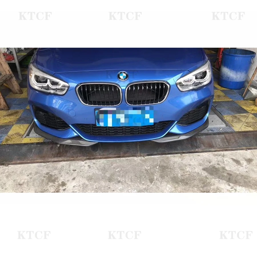 For BMW 1 Series F20 M Sport M135i M140i Hatchback 2016 - 2018 Front Lip Splitters Carbon Fiber Head Chin Trim Covers spoiler | Автомобили
