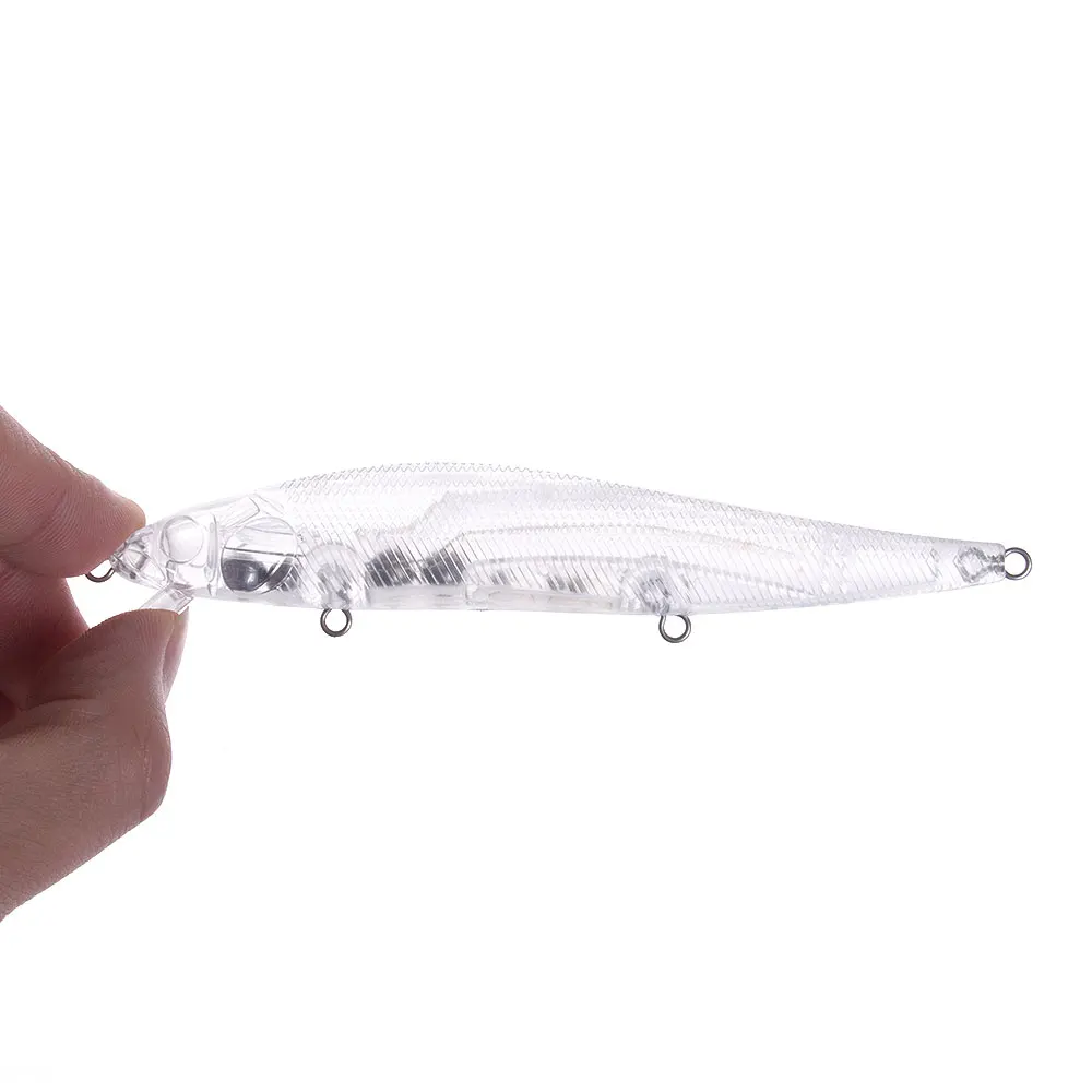 

50pcs Blank Hard Lures Unpainted Fishing Baits Crankbait Wobblers Freshwater DIY Lure 14cm