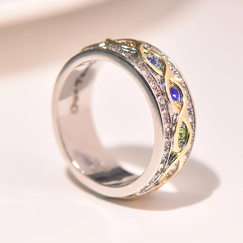 S925 Серебряный Anillos кольцо с бриллиантами для женщин и мужчин роскошный топаз; драгоценный камень серебро 925 ювелирные изделия обручальное свадебное 2 карат, кольцо ювелирные изделия серебряные украшения кулоны