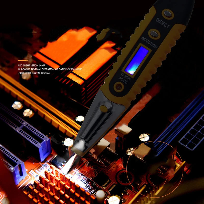 СВЕТОДИОДНЫЙ цифровой дисплей индукция тест карандаш электрика интеллигентая