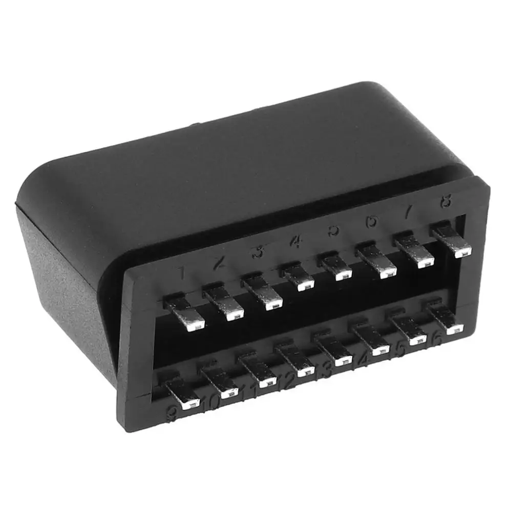 OBD II OBD2 24 в квадратное отверстие 16 pin Мужской Расширение Открытие кабель автомобильный диагностический интерфейс разъем адаптер