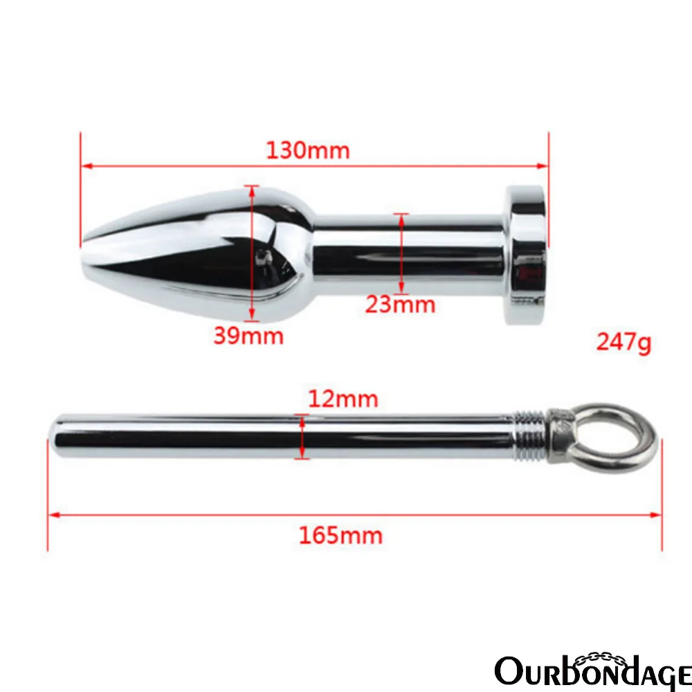 Ourbondage Алюминий сплав Анальный расширение расширитель с внутренней подкладкой из