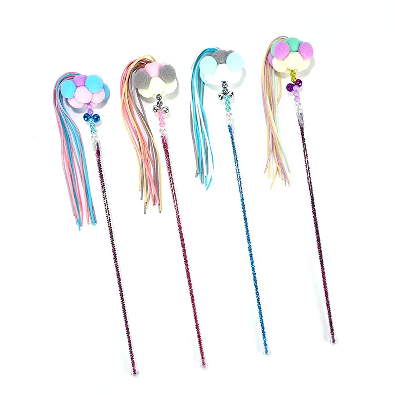 Игрушки для кошек сделай кошачьи палочки перо с маленьким колокольчиком зефир