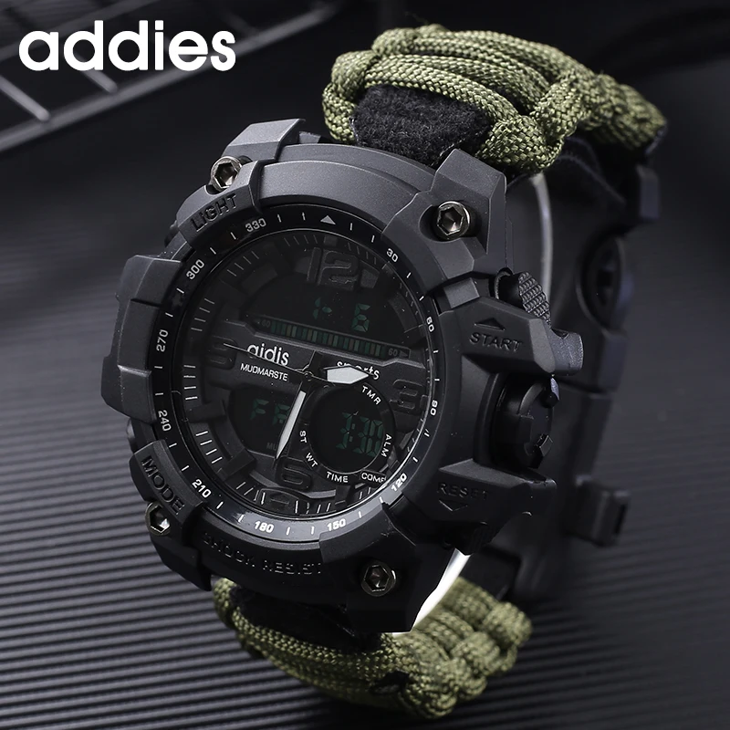 Sport Watch Men Relogio Digital Military LED Compass Waterproof Shock Sports Watches Electronic Wristwatches