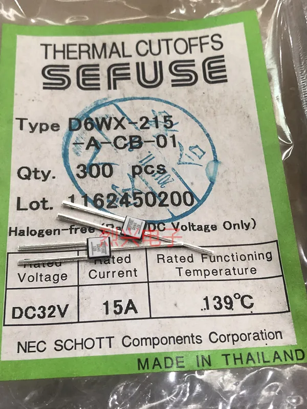 Оригинальный новый 100% D6WX-215 15A DC32V 139 градусов Специальный температурный