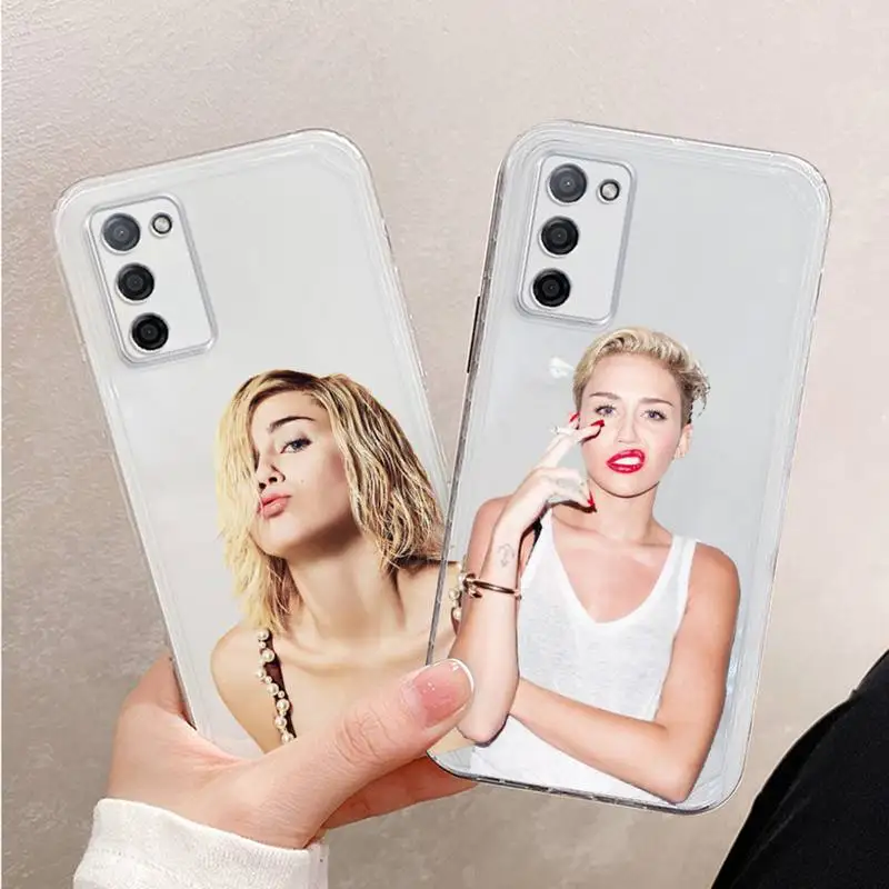 

Miley Cyrus Phone Case For Xiaomi Mi 11 Ultra Lite 10 Redmi Note 9 8 7 9a K30S K40 Pro Transparent Coque