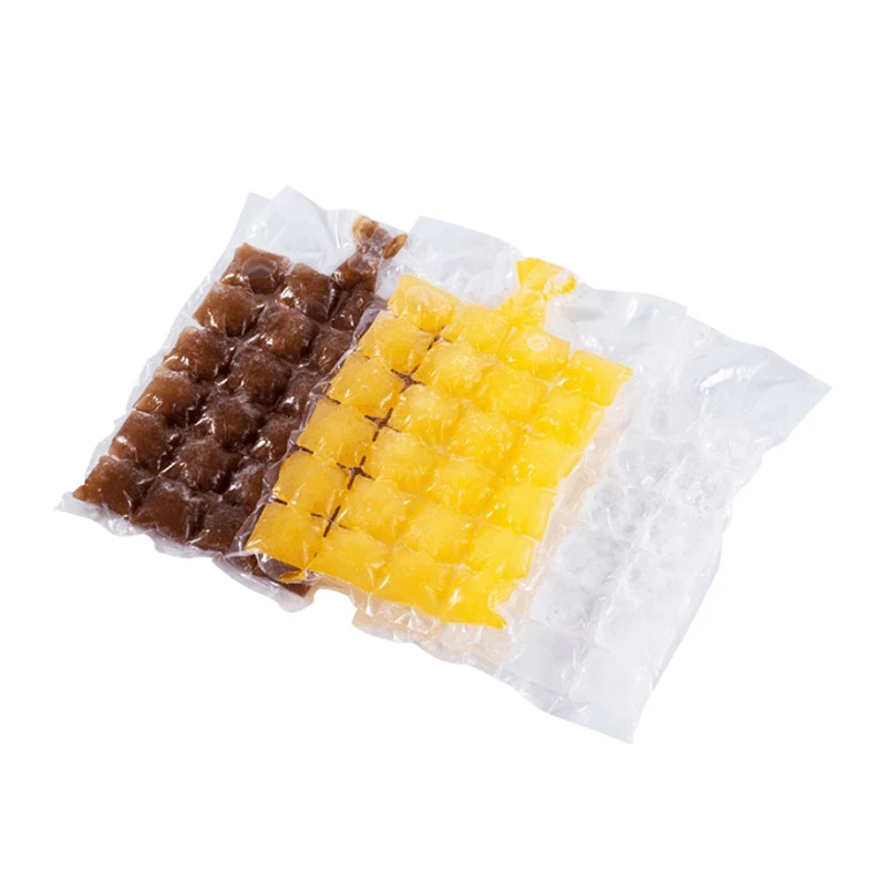 

ASDS-100Pcs Self-Sealing Disposable Ice Maker Freeze Ice Square Mold Ice Tray Bag Ice Maker Can Make 2400 Ice Square