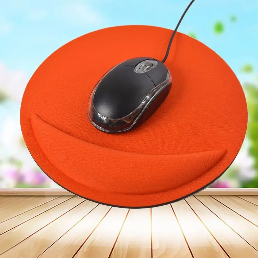 Круглый игровой коврик для мыши с поддержкой подставки на запястье компьютера ПК