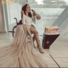 Юбка-пачка Женская, длинная, цвета шампанского