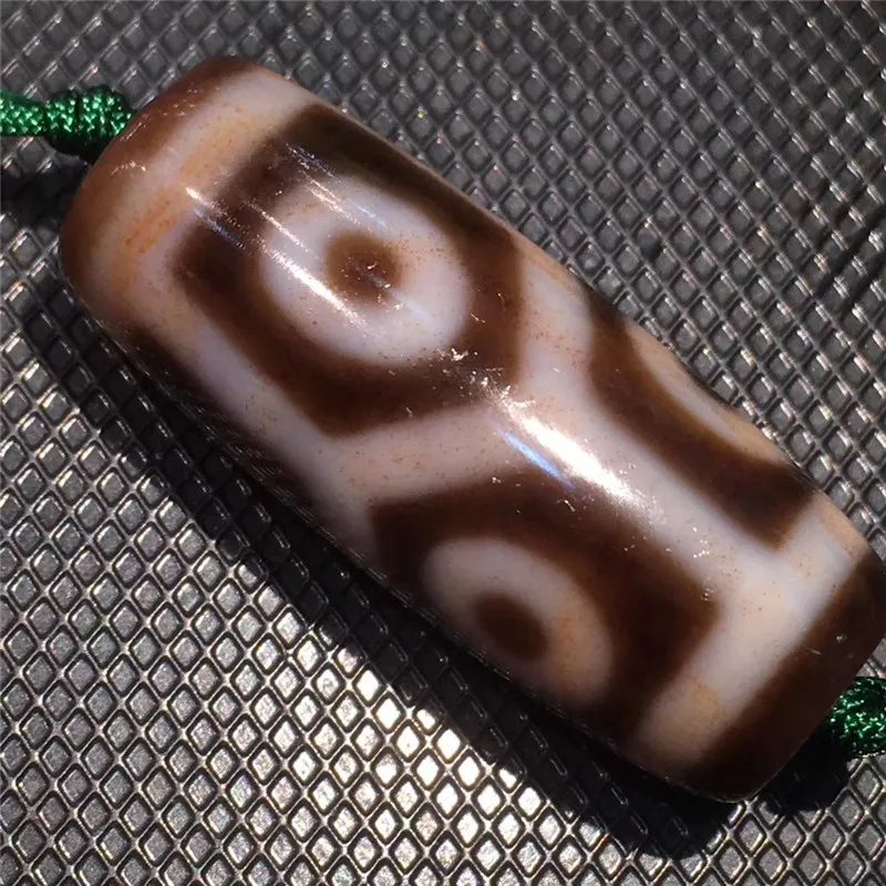190910-2 Cinnabar Высокая жирная черепаха задняя шесть глаз узор бусины дзи большая