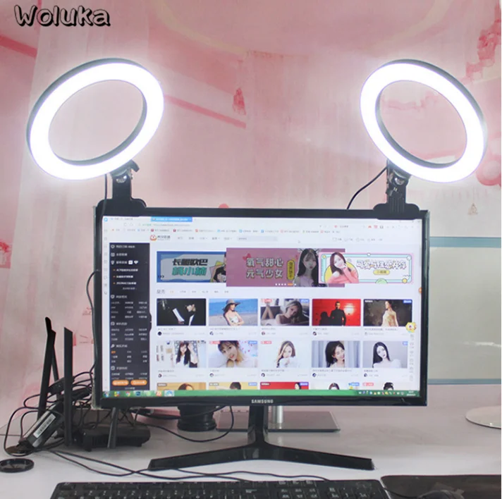 Портативный кольцевой светильник Красота Автопортрет макияж фотография