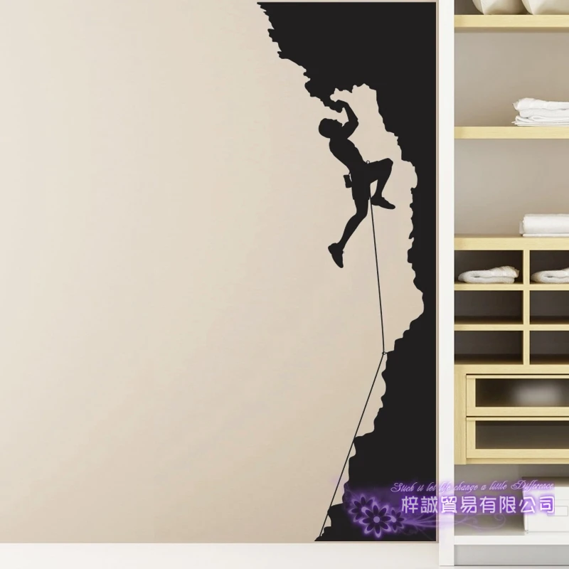 Скалолазание Наклейка на стену виниловые альпинистские Наклейки стены Pegatina