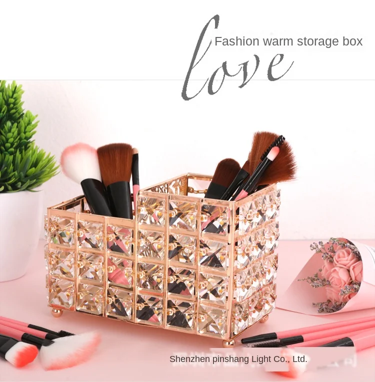 

Contenitore di pettine cosmetico femminile alla moda di trucco della spazzola cubica della spazzola cubica europea