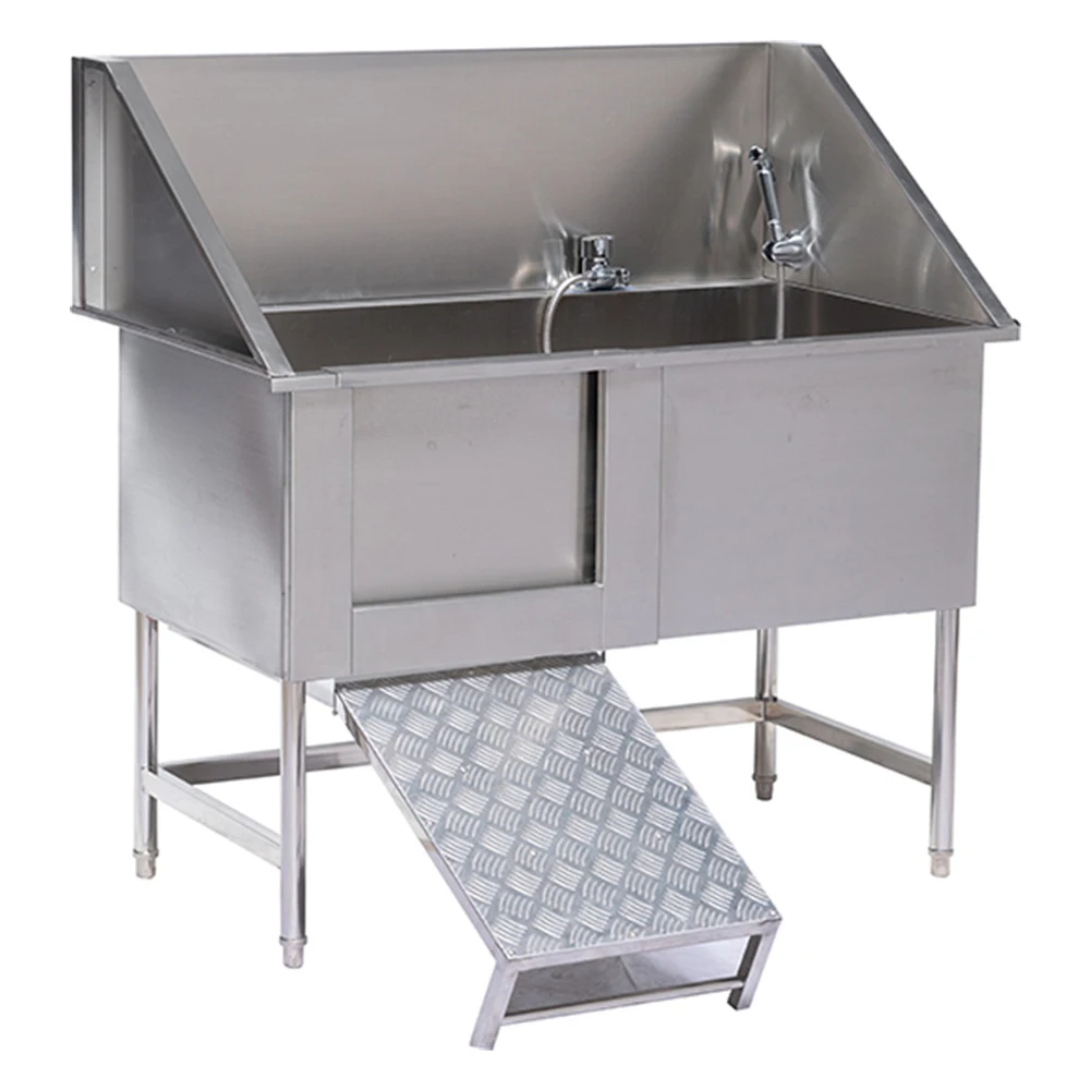 

Stainless steel pet bathtub dog washing station grooming bath