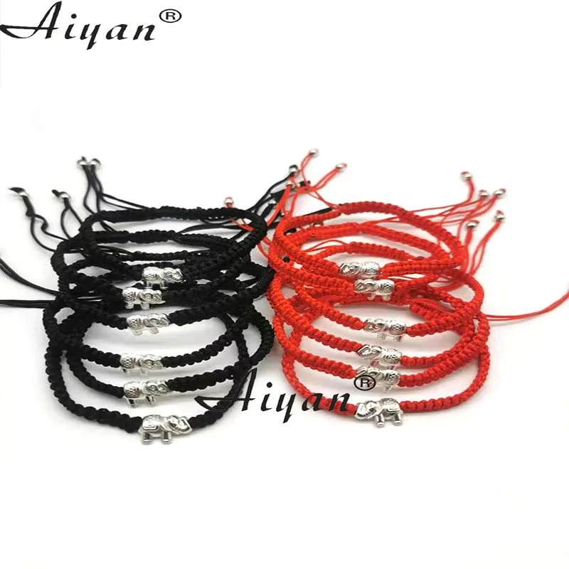 12 шт. тканый браслет в виде слона символ хорошего счастья и богатства который