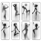 Черный чехол из ТПУ для Xiaomi Redmi 7A 8 8A 9 9A 9C, чехол для Redmi Note 8T 8 Pro T Note 9 9S 9 Pro, Женский чехол с силуэтами