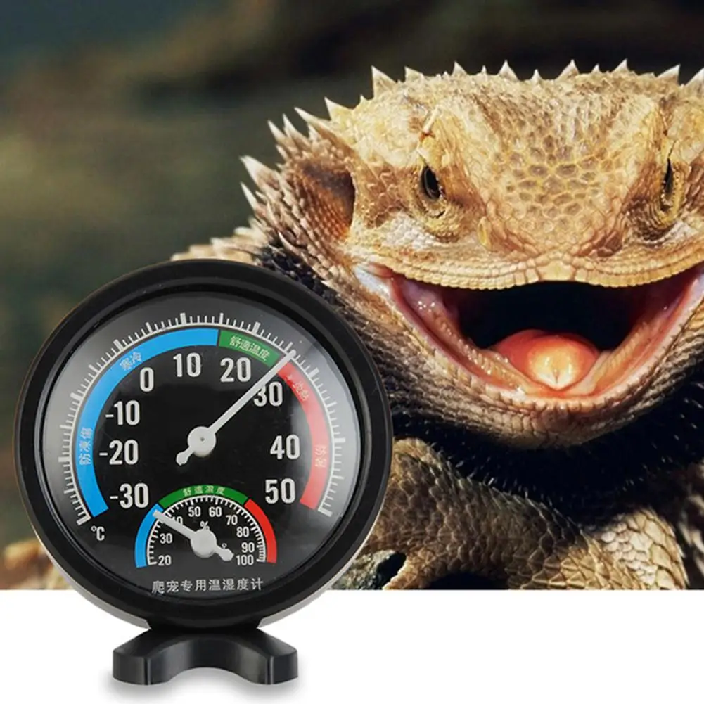 Круглый рептилий аквариум термометр гигрометр инкубатор температура влажность