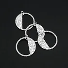 15 шт.лот 22x24 мм антикварные посеребренные геометрические круглые подвески из этнического племени индийские подвески для рукоделия модные ювелирные изделия