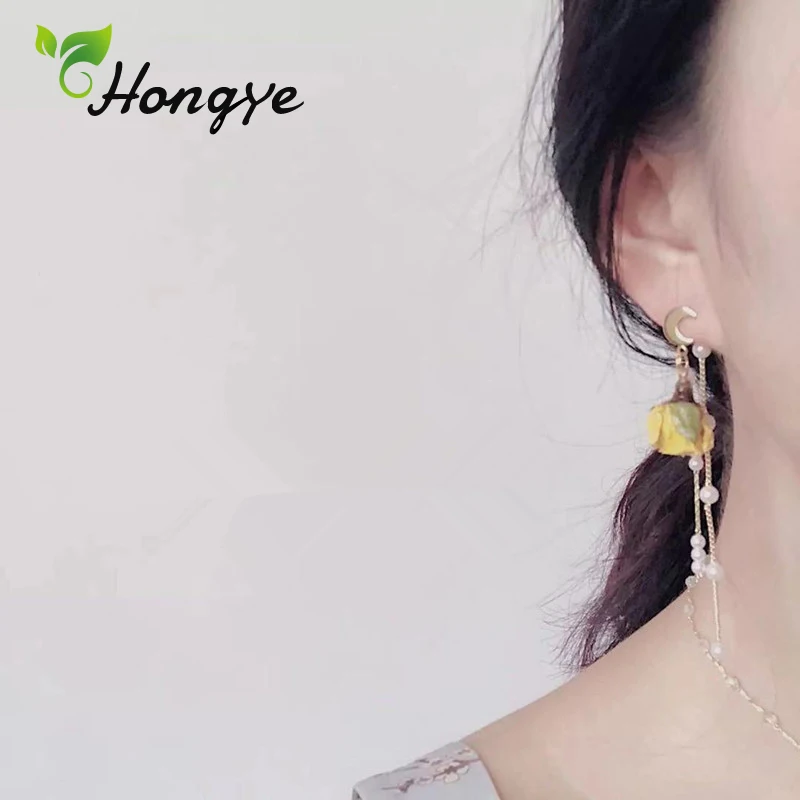 1 пара настоящие розовые Висячие серьги для женщин модное ювелирное изделие