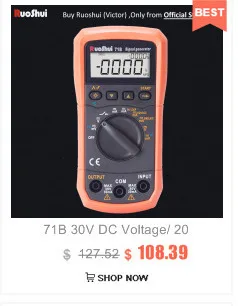 RuoShui 189A True RMS журнал данных 55000 отсчетов AC DC мультиметр Рабочий цикл частота RTD метр мультиметровый Электрический тестер