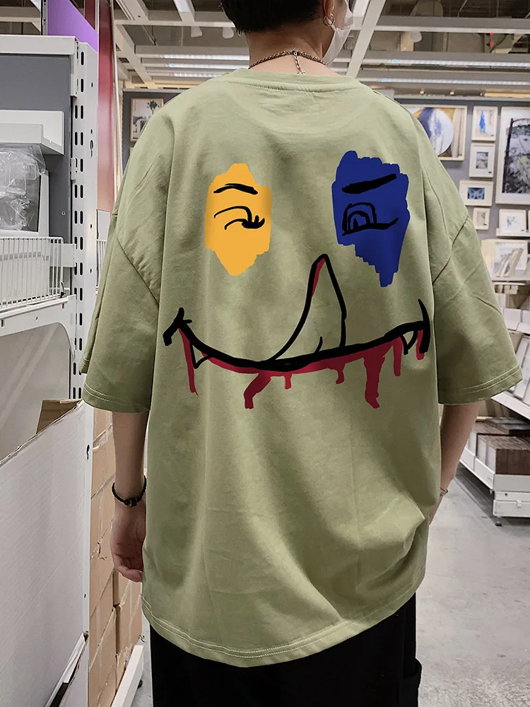 SIUE бренд граффити летняя 100% Хлопковая мужская футболка с коротким рукавом модная