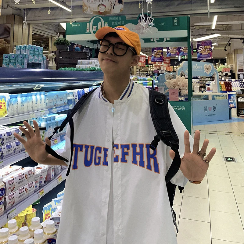 Рубашка мужская с коротким рукавом тонкая Модная брендовая сорочка в стиле