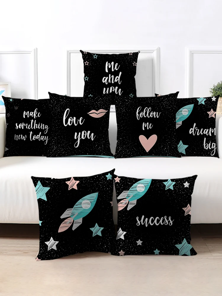 

Fuwatacchi черный чехол для подушки с буквами Love подарок декоративные подушки украшения для дома подушка Almofadas Decorativas Para диван