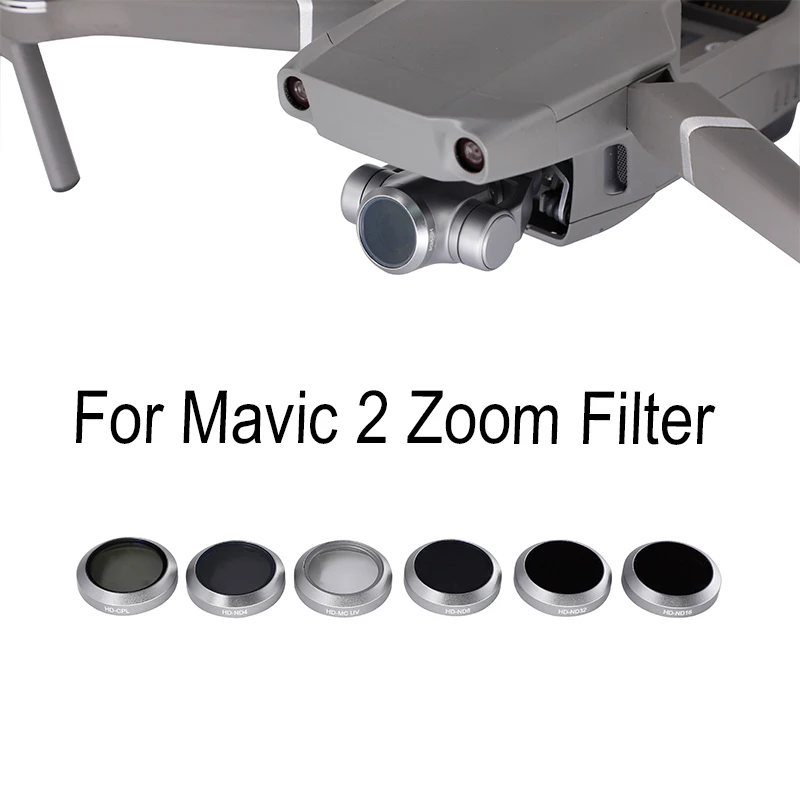 

Drone Filters For DJI Mavic 2 ZooM UV CPL ND4 ND8 ND16 ND32 Gimbal Camera Lens Filter Filters parts Accessories