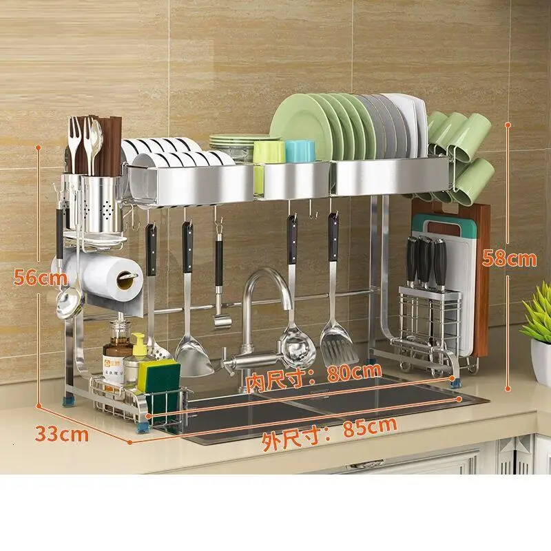 Dish Drainer Afdruiprek Organization Sink Stainless Steel Rack Cozinha Cuisine Cocina Organizador Mutfak Kitchen Organizer | Дом и сад