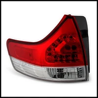 sulinso for 2011 2014 toyota sienna outer rear replacement tail light driver side only