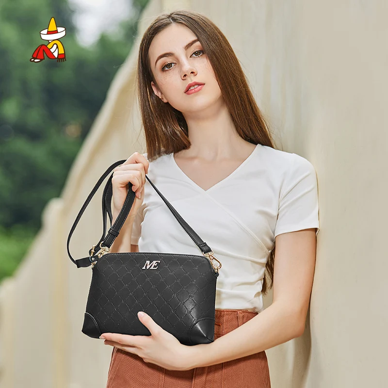 

Mexican Vintage Women's Bag Split Leather Crossbody Bags New Casual Chain Black Shoulder Bag Ladies Designer Handbags for Girls