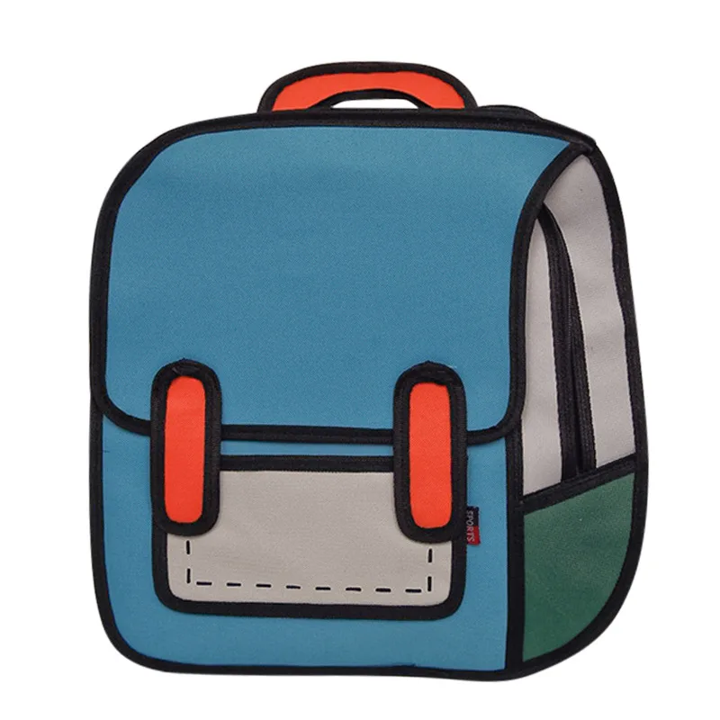 Женский рюкзак 2019 новая Корейская версия книги два юаня комиксы 2D мультфильм