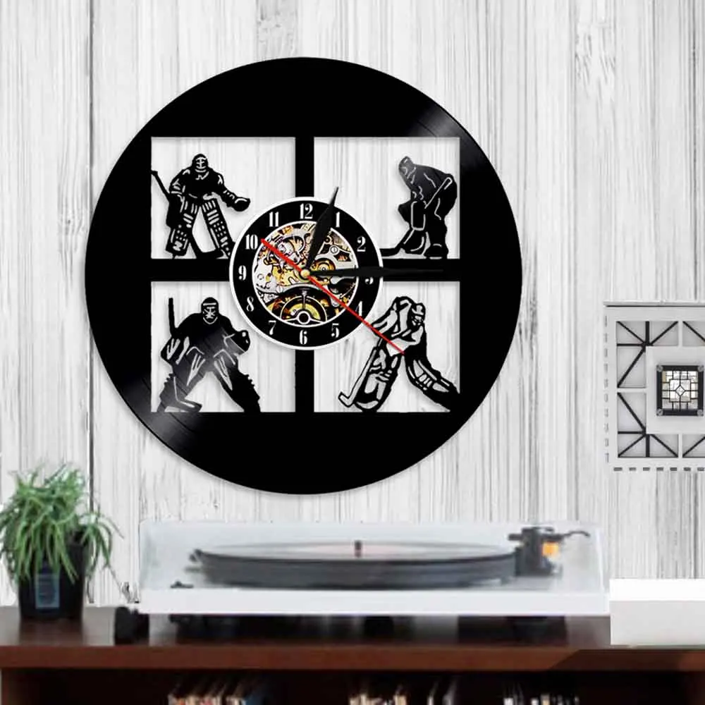 Настенные часы с зеркальной фотографией спортивные современные новоселье для