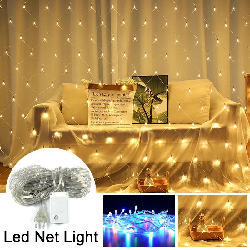 Светодиодная Водонепроницаемая гирлянда на новый год свадьбу банкет