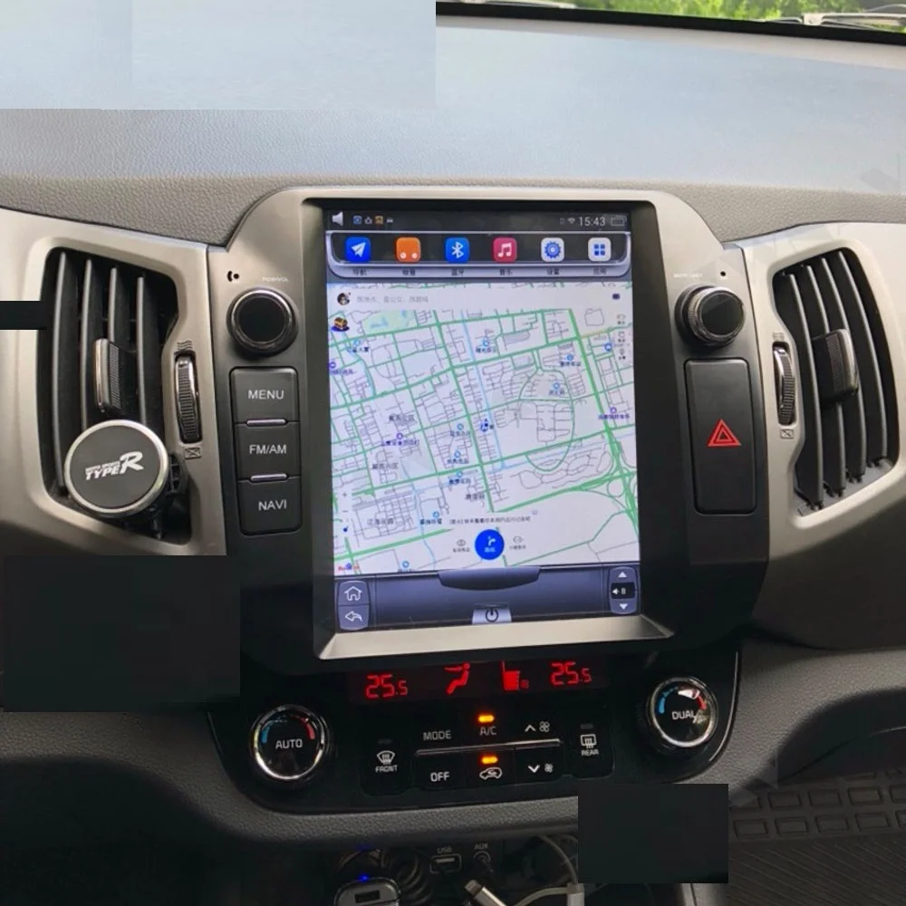 

For KIA Sportage 2016 - 2018 Car DVD Video Player Radio Recorder Multimedia GPS Navigation 4G LTE Tesla Vertical Big Screen Unit