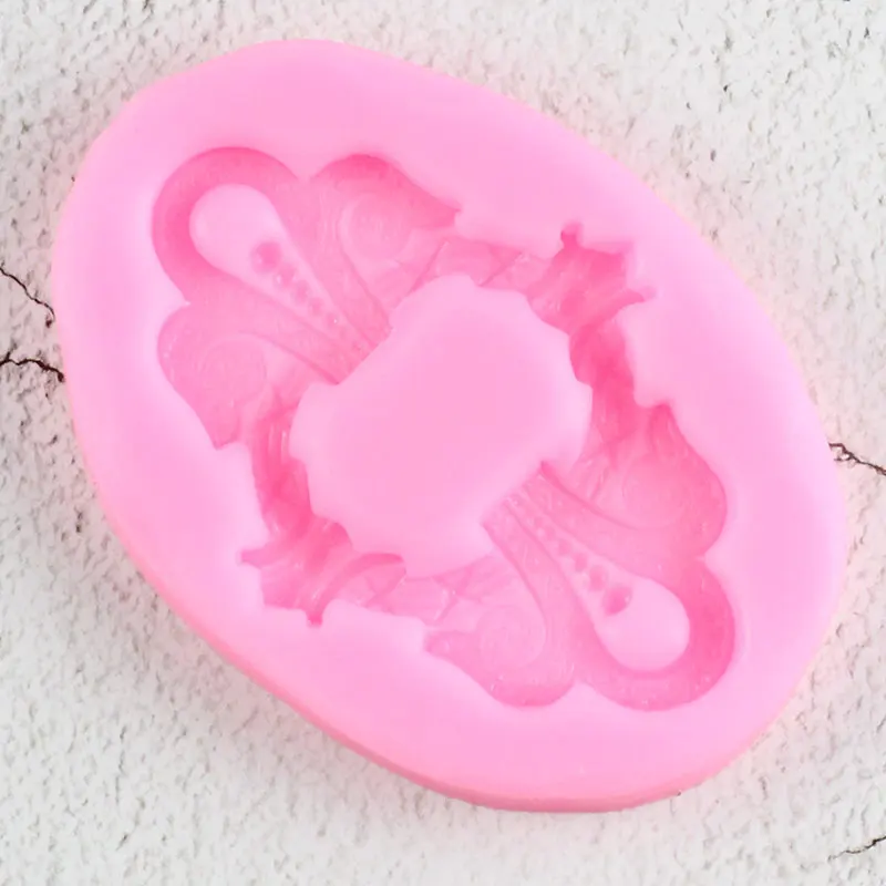 Рельефные силиконовые формы в стиле барокко для торта 3D рамка кексов топперов