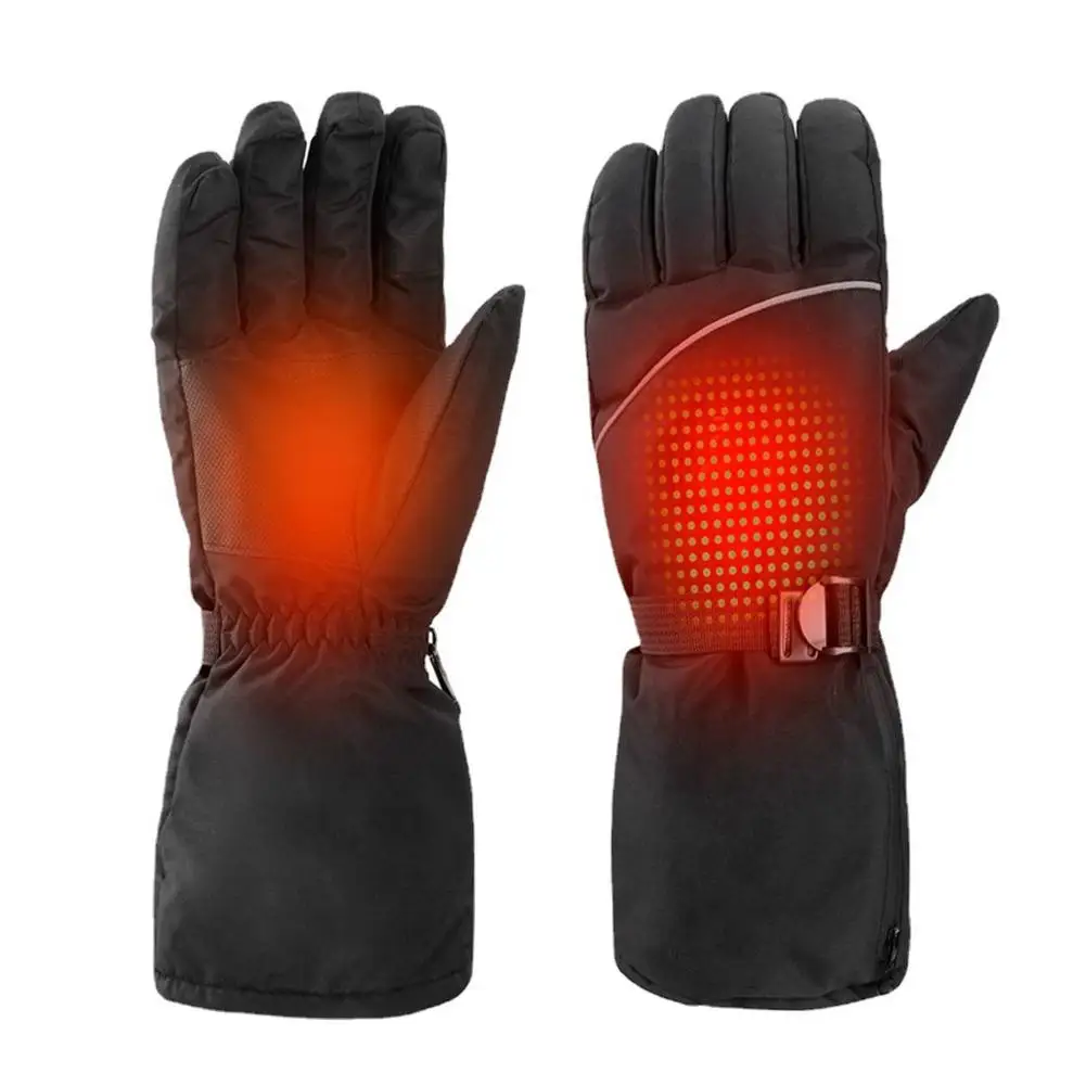 

Touch Screen Electric Heating Mitten Riding Heating Gloves Skiing Electric Gloves Winter Rechargeable Heated Gloves For Outdoorr