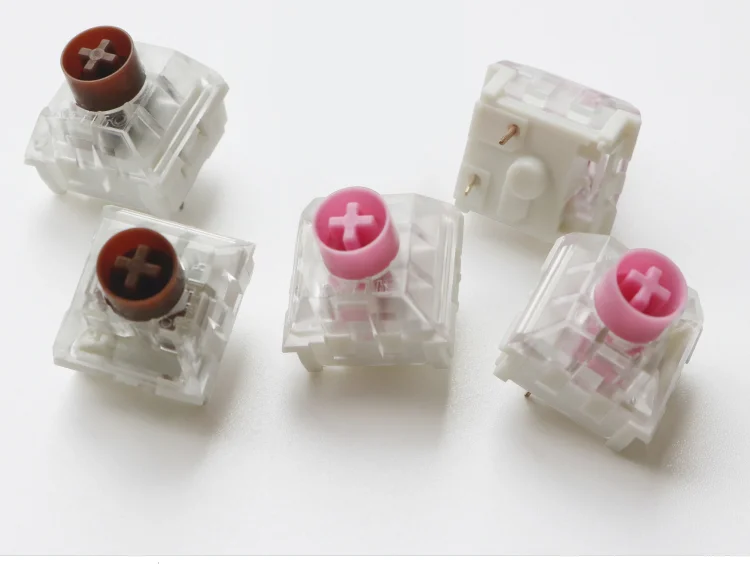 Бесшумные переключатели Kailh Box тихий коричневый розовый переключатель RGB SMD для