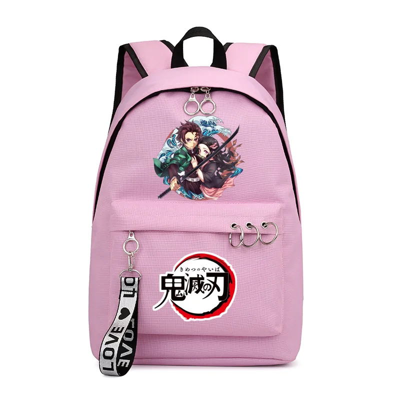 Аниме демон Slayer Kimetsu рюкзак школьные сумки для книг мужская Группа Mochila Дорожная