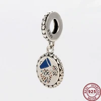 original 925 sterling silver charm creative and dazzling fireworks pendant fit pandora women bracelet necklace diy jewelry