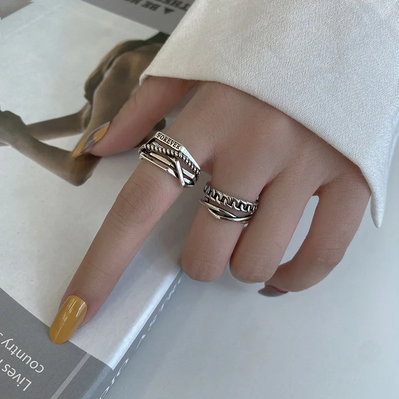 

Simple Ring For Men And Women Retro Ring Couple Jewelry Temperament Joker Personality Japanese and Korean Ins Style 2021 New