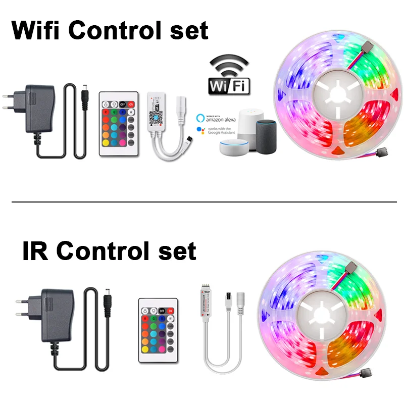 

Led Lights Stripe Rgb 5050 12V Waterproof Neon Ribbon Led Lamp Bluetooth Wifi Control Leds Backlight Room Decor For Bedroom
