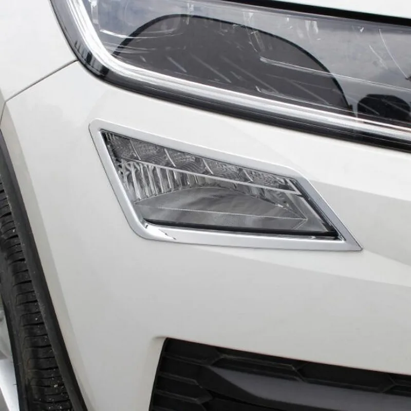Tonlinker наклейка на крышку для SKODA KODIAQ 2017-18 автомобильный Стайлинг 2 шт. ABS Хром