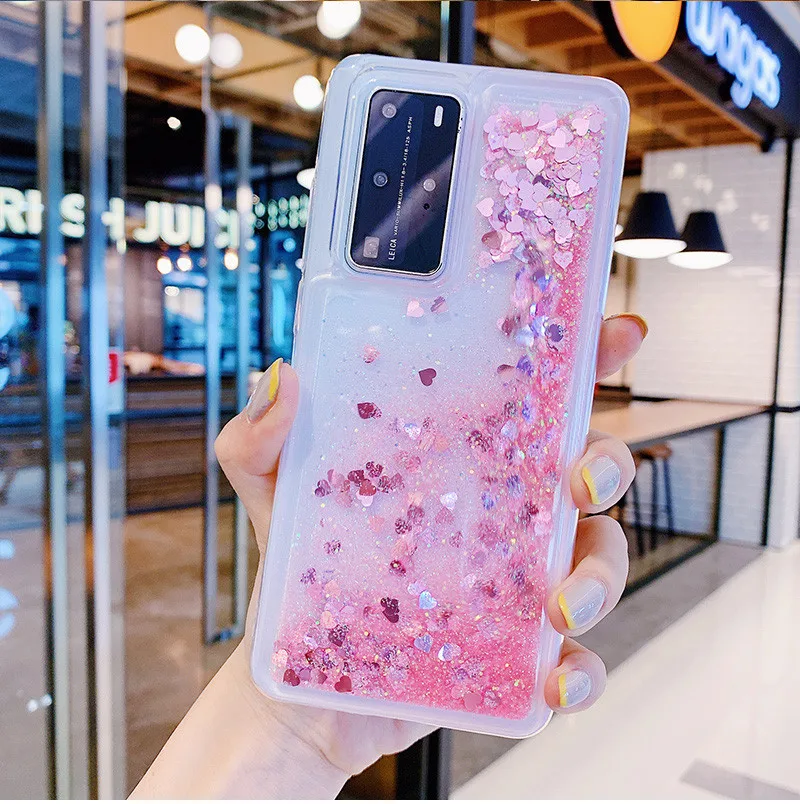 Мягкий блестящий чехол с жидким песком для Samsung Galaxy S10 plus S20 S9 S8 S7 S6 S5 задняя крышка