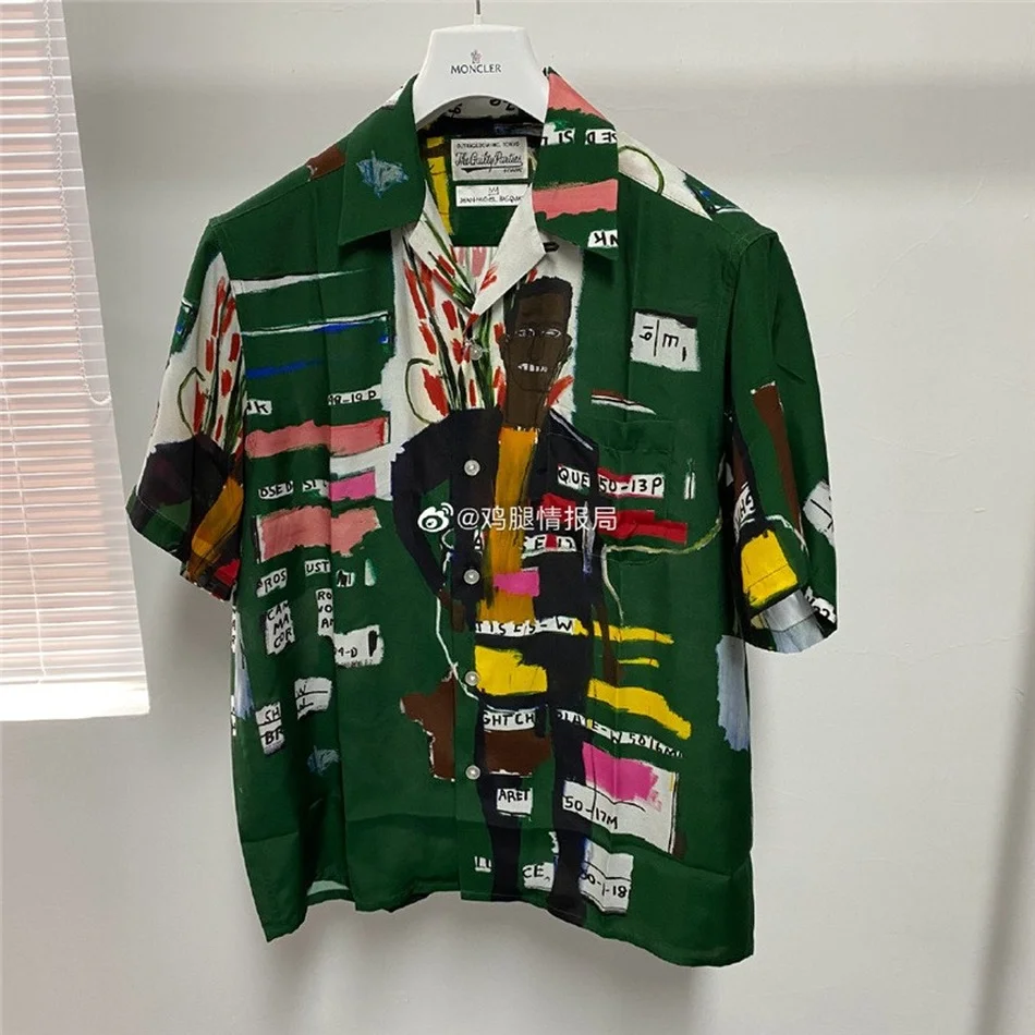 

Kanye WACKO MARIA Shirt Geek Skateboard Unisex XXXtentacion High Street Graffiti Beach Shirt Full Print Fashion Clothes