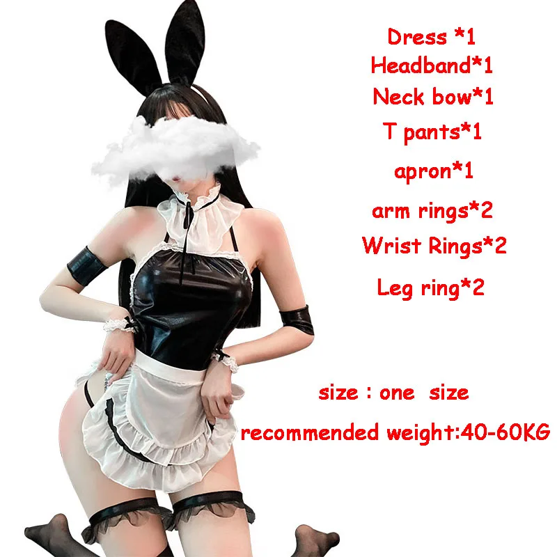 

New Re Life in a different world from zero Cosplay Costume Lolita Rem Ram apron Maid Uniform Bunny Girl Sexy Erotic Jumpsuit