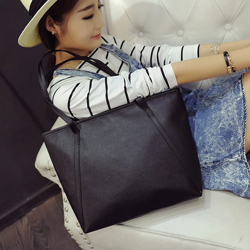 

New Style Ladies Fashion PU Leather Shoulder Bag Casual Handbag Large Capacity Handbag